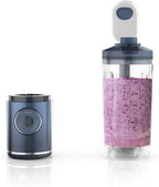 Portable Blender, Personal Blender, Ninja Blender, Smoothie, Blend, Ice Crush, 3 Programs, Cordless, 22oz removable Vessel, Dishwasher Safe, Leakproof, Sea Glass