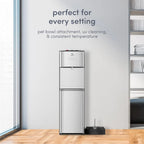 Limited Edition Self Cleaning Water Cooler Water Dispenser - 3 Temperature Settings - Hot, Cold & Room Water, Durable Stainless Steel Construction, Bottom Loading .