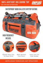 Ultimate Adventure Bag -1680D Heavy Duty Waterproof Travel Duffel Bags for Camping, Motorcycle Dry Bag, Waterproof Bags for Boating, Waterproof Duffle Backpack,Tactical Duffle Bag