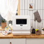 Portable Countertop Dishwasher, with 7.5L Openable Water Tank
