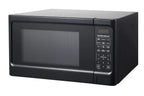 1.1 Cu. Ft. Sleek Black Digital Microwave - Effortless Touchpad Controls.