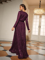 Lace Long Sleeve Prom Wedding Dress Backless