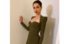 Long Sleeve Dress Women's Long Hollow-out Dress