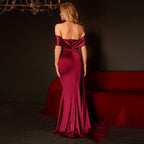 Women's High Waist Prom Evening Dress