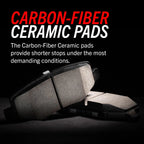 Front Z36 Z36 Truck Carbon-Fiber Ceramic Brake Pad, Drilled & Slotted Rotor + Calipers