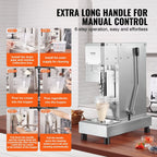 Ice Cream Blender 750W High Speed Mixer 1740 RPM 304 Stainless Steel New