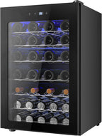 Beverage Refrigerator Cooler - 126 Can Mini Fridge with Glass Door for Soda Beer or Wine, Beverage Cooler for Home, Office, Bar with Adjustable Removable Shelves, Silver