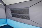 Instant Cabin Tents with LED Lights | 6 Person / 9 Person / 12 Person Family Multi Room Lighted Pop Up Tents for Camping | Included Storage Pockets for Camping Accessories
