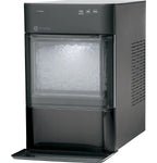 Countertop Nugget Ice Maker | Ice Machine with WiFi Connectivity | Smart Home Kitchen Essentials | Black Stainless