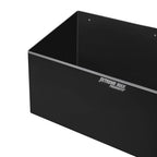 Dual Fuel Jug Holder – Aluminum Design for Two 5 Gallon Jugs, Black Storage Organizer for Trailers & Garages