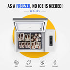 12 Volt Refrigerator 12V Car Fridge 23 Quart Portable Freezer Compressor Cooler 12/24V DC 110~240 Volt AC for Truck Van RV Camper SUV Travel Camping Road Trips Tailgating -7℉~50℉