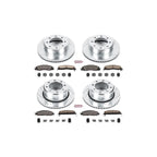Powerstop Front Z36 Truck Carbon-Fiber Ceramic Brake Pad and Drilled & Slotted Rotor Kit.