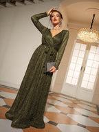 Lace Long Sleeve Prom Wedding Dress Backless