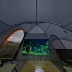 Camping Tent 10-Person-Family Tents, Parties, Music Festival Tent, Big, Easy Up, 5 Large Mesh Windows, Double Layer, 2 Room, Waterproof, Weather Resistant, 18ft x 9ft x78in