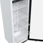 22" Wide 10.1 Cu. Ft. Commercial Beverage Merchandiser – Stainless Steel, Temp Alarm, Reversible Door