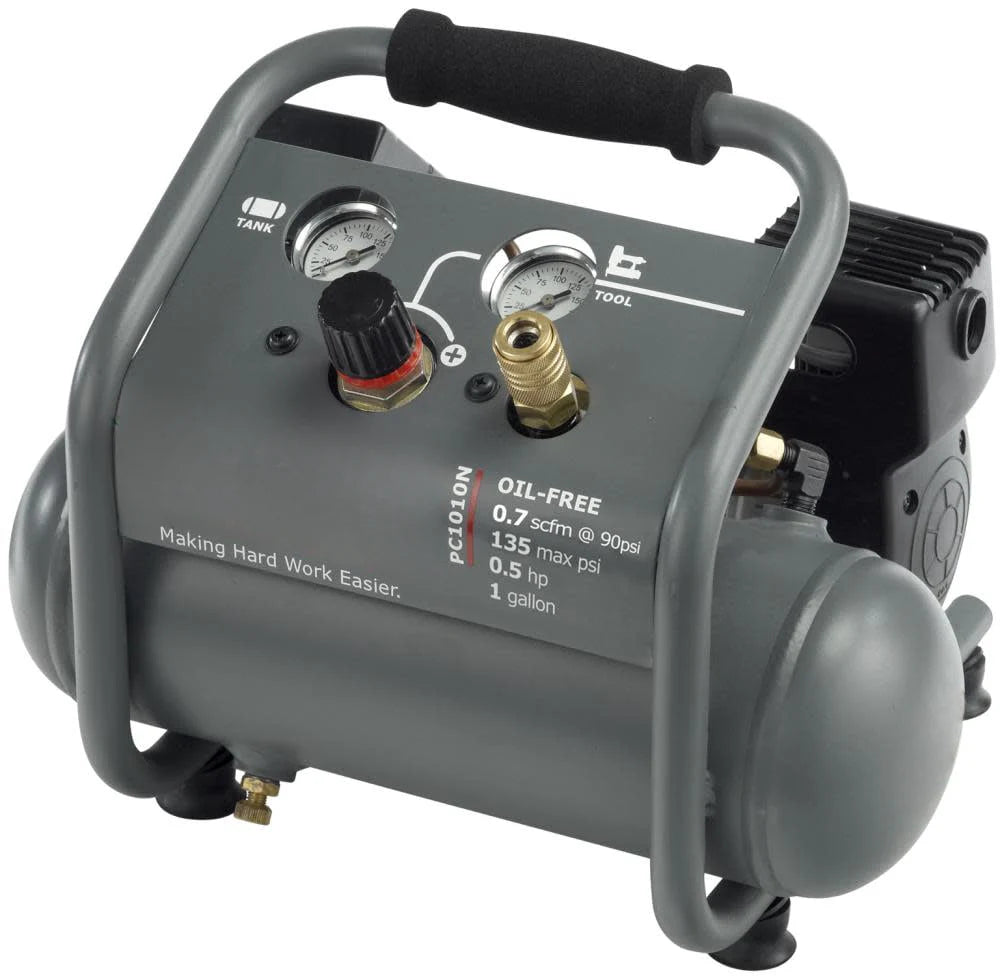 Finish/Trim Air Compressor,1 gal.,1/2 HP