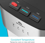 Limited Edition Self Cleaning Water Cooler Water Dispenser - 3 Temperature Settings - Hot, Cold & Room Water, Durable Stainless Steel Construction, Bottom Loading .