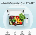 12 Volt Refrigerator 12V Car Fridge 23 Quart Portable Freezer Compressor Cooler 12/24V DC 110~240 Volt AC for Truck Van RV Camper SUV Travel Camping Road Trips Tailgating -7℉~50℉
