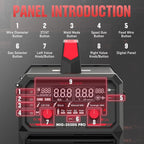 135Amp MIG Welder,110V Flux Core Welder Flux Core MIG/Lift TIG/Stick 3-in-1 Large LED Digital Display Welding Machine IGBT Inverter Welder FLUX-135PRO