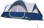 Camping Tent 10-Person-Family Tents, Parties, Music Festival Tent, Big, Easy Up, 5 Large Mesh Windows, Double Layer, 2 Room, Waterproof, Weather Resistant, 18ft x 9ft x78in